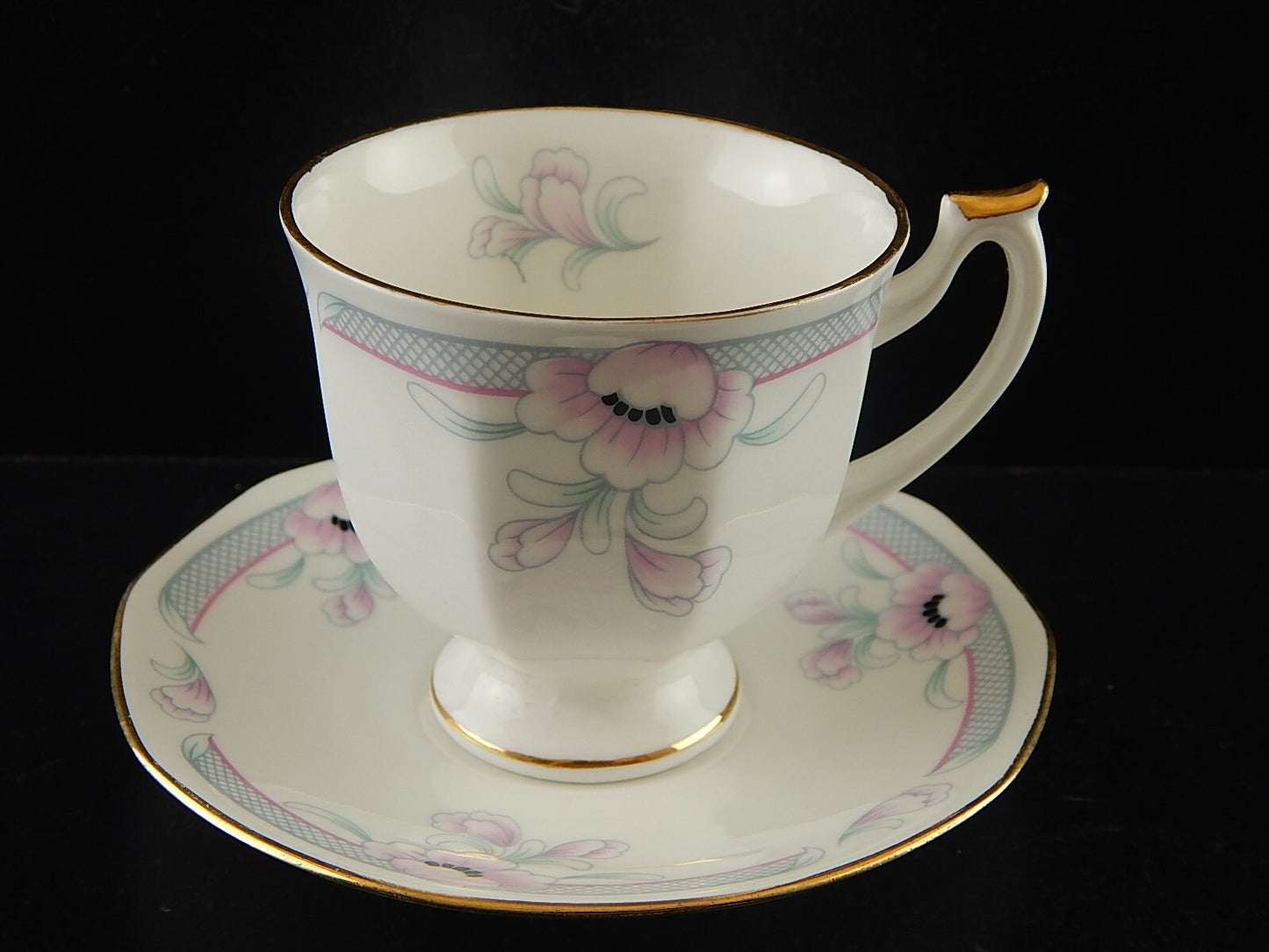 PREZIOSA PORCELLANA INGLESE TAZZA TE' FINE BONE CHINA FRANCIS ROSINA