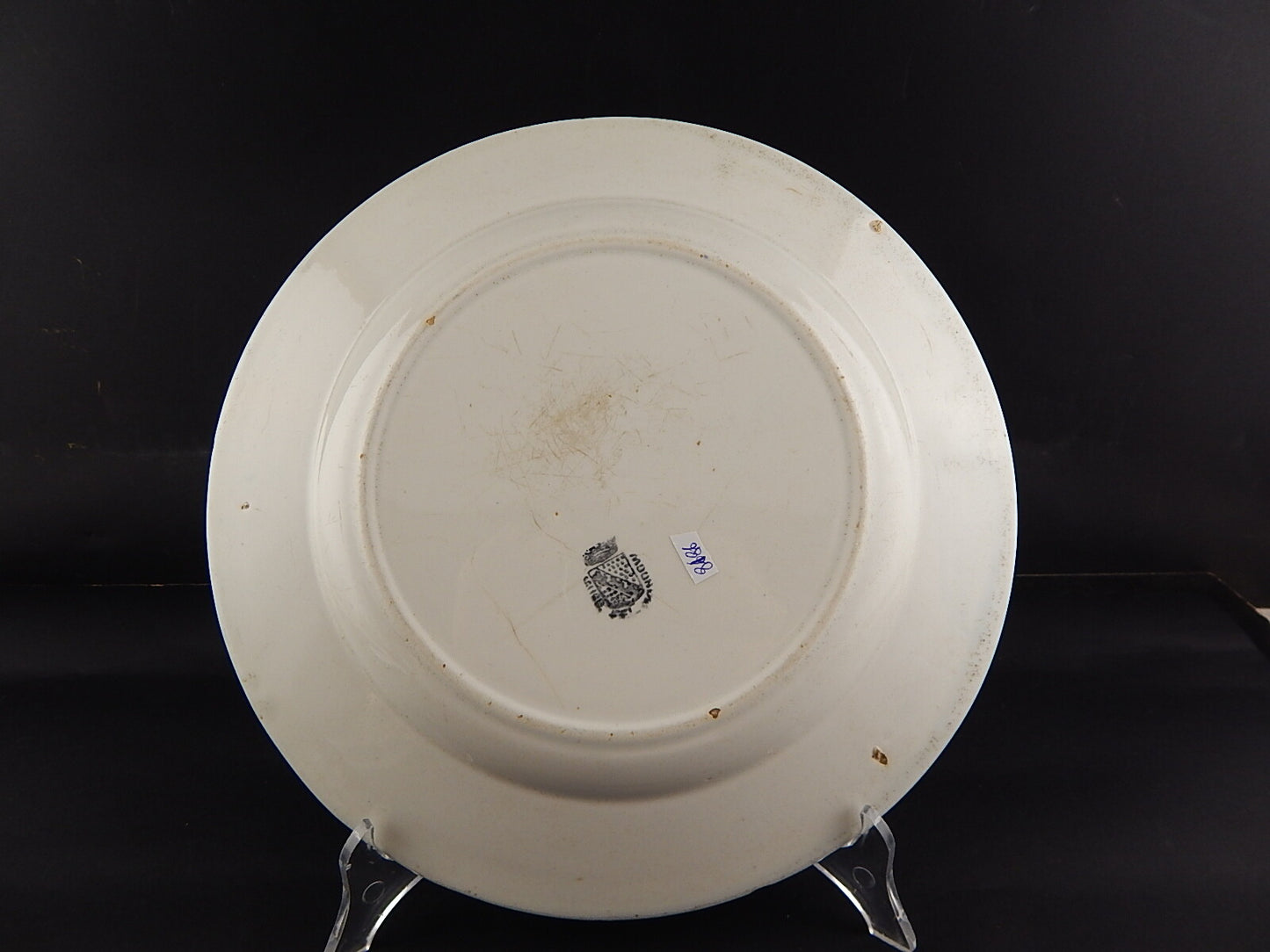 ANTICO ARTE POVERA INTROVABILE PIATTO CERAMICA FELICE MUSSO MONDOVI' 1877 CM 29