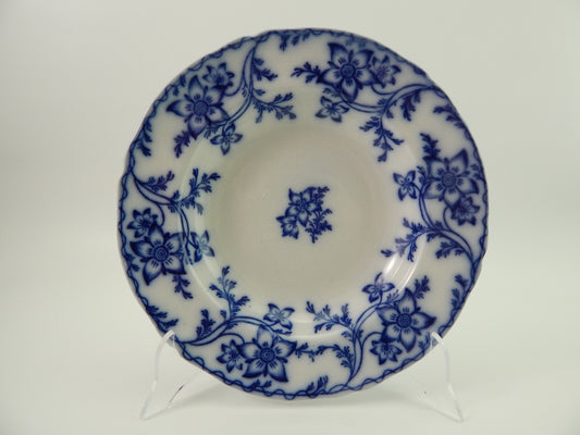 ANTICO RARO PIATTO FONDO PORCELLANA MINTON 1830 STAFFORDSHIRE DISEGNO ANEMONE