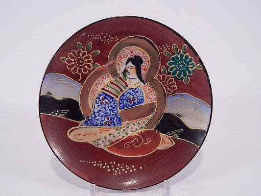 VINTAGE PIATTO COLLEZIONE PORCELLANA ORIENTALE SATSUMA PORCELAIN PLATE