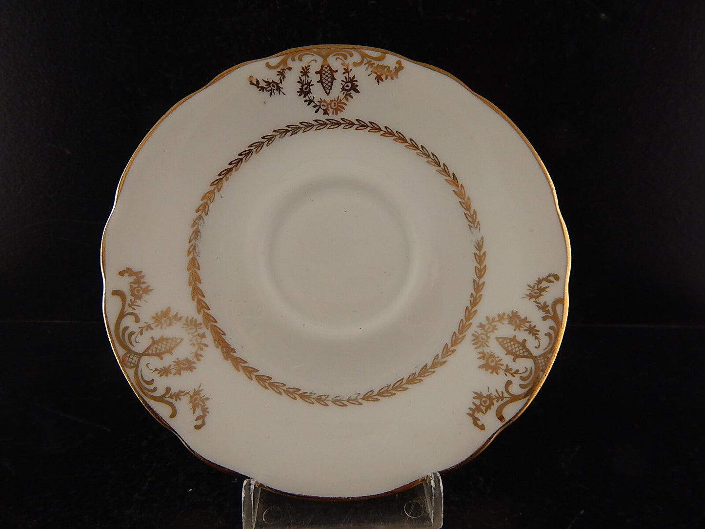 ANTICA TAZZA CAFFÈ PORCELLANA BIANCA ORO PORCELAINE COMPAGNIE LUXE NATIONALE