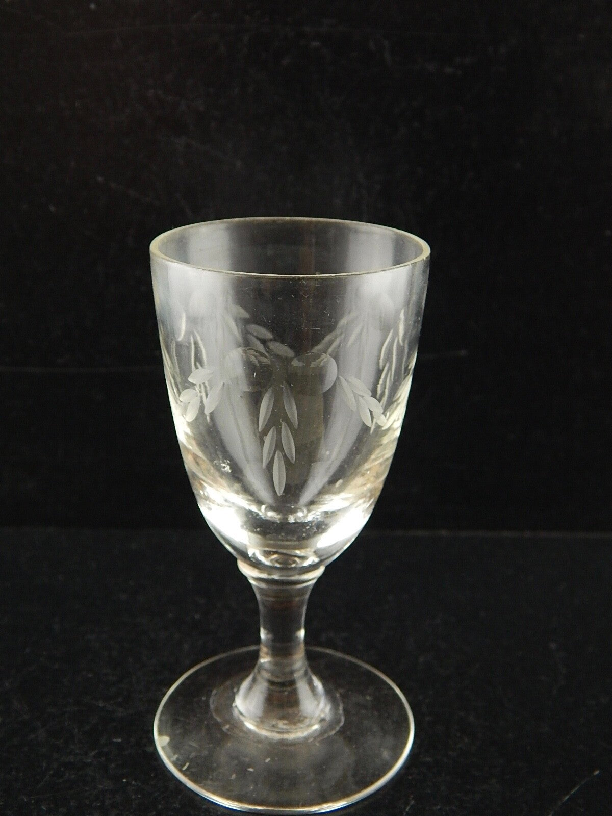 ANTICO PREZIOSO LIBERTY CALICE PER PORTO O AMARO CRISTALLO INCISO PRIMO 900