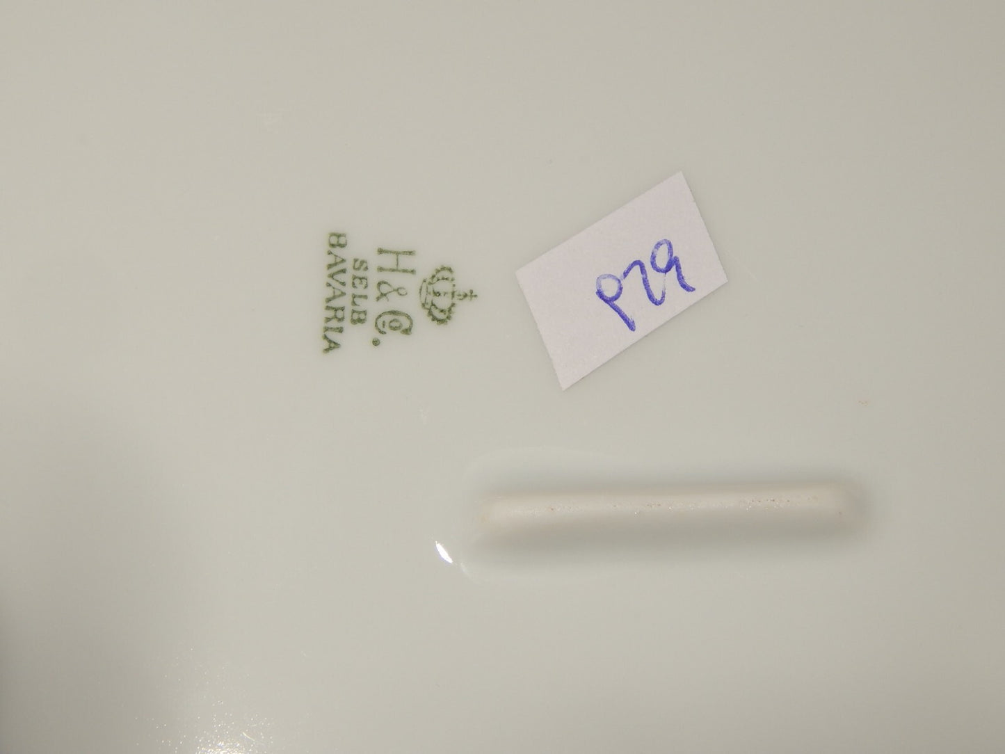 ANTICO ART DECO VASSOIO FONDO QUADRO PORCELLANA HEINRICH &CO BAVARIA LA FAYETTE