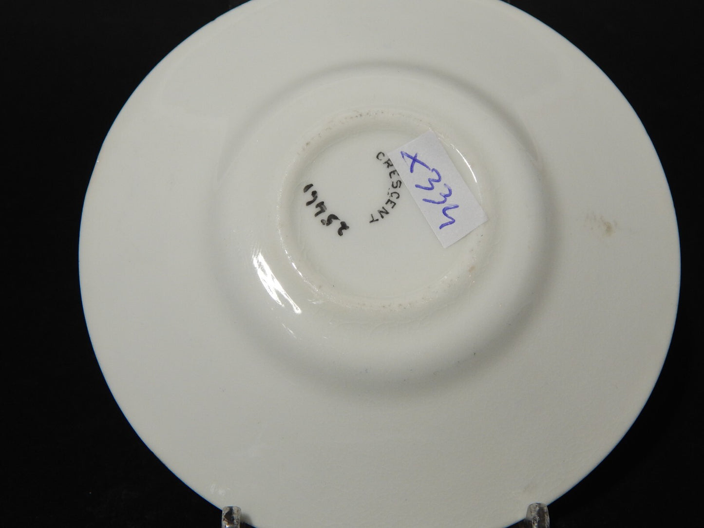 ANTICA RARA CRESCENT PERIODO EDOARDIANO TAZZINA FINE PORCELLANA INGLESE