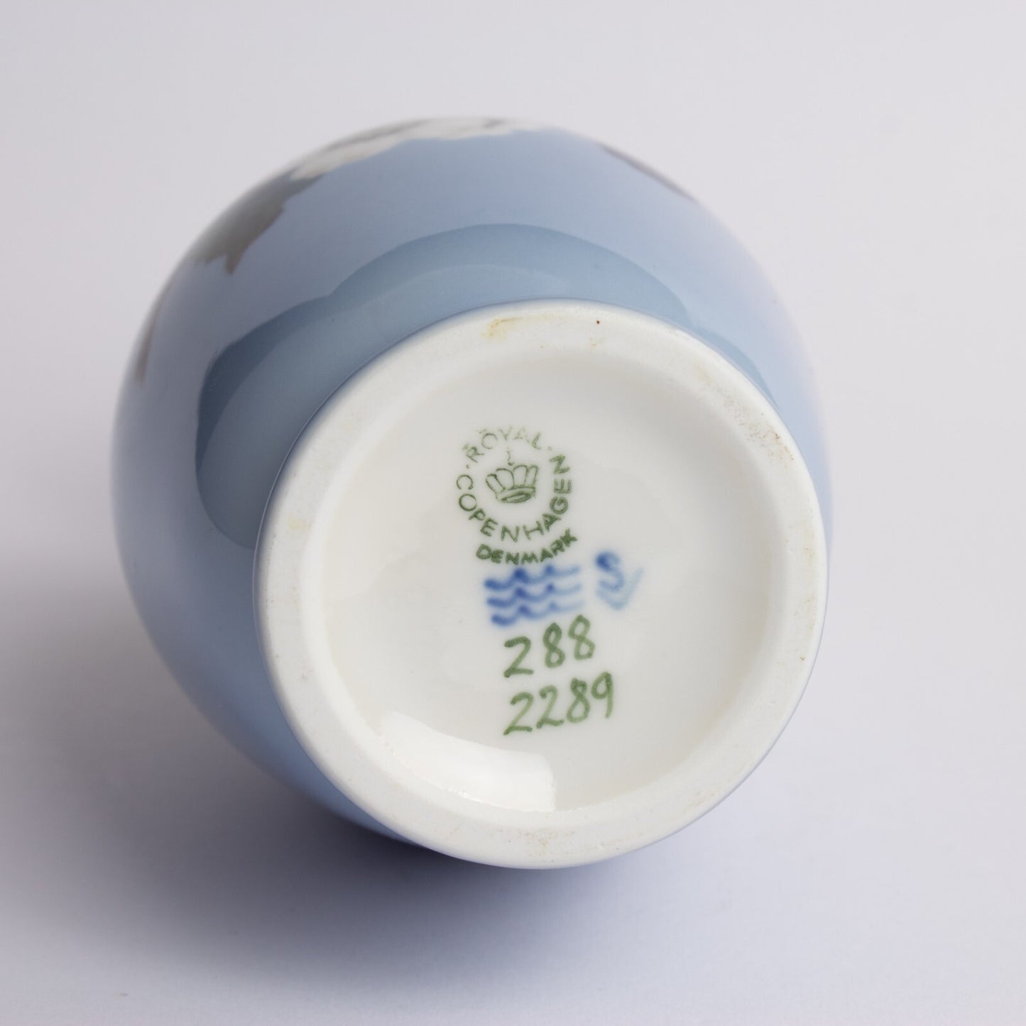 VASO PORCELLANA ROYAL COPENHAGEN "Le More" ORIGINALE HANDMADE 288-2289