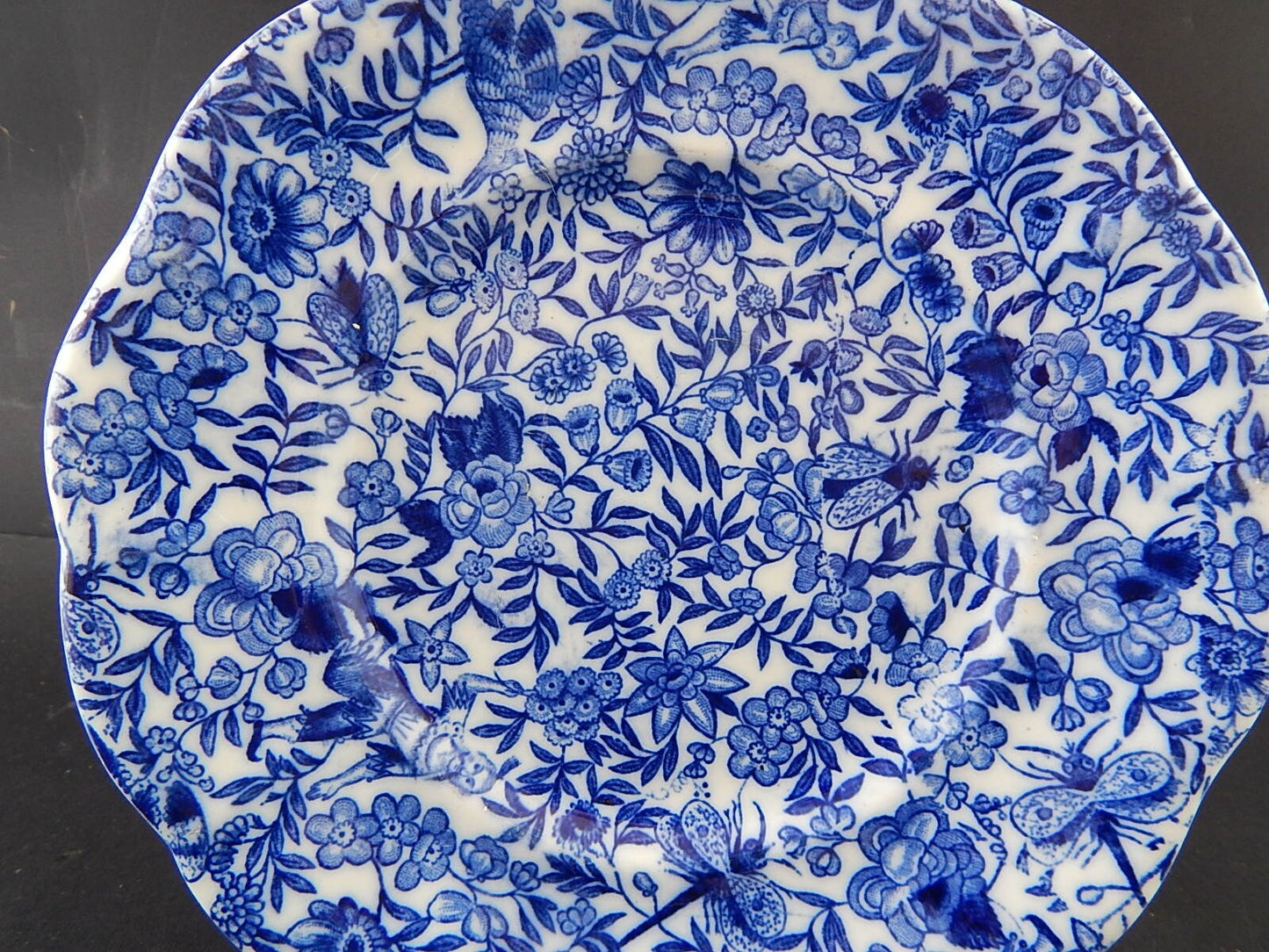 ANTICO RARO META' 800 PIATTO DECORATIVO CERAMICA EREDI IMODA TORINO STAMPA MANO