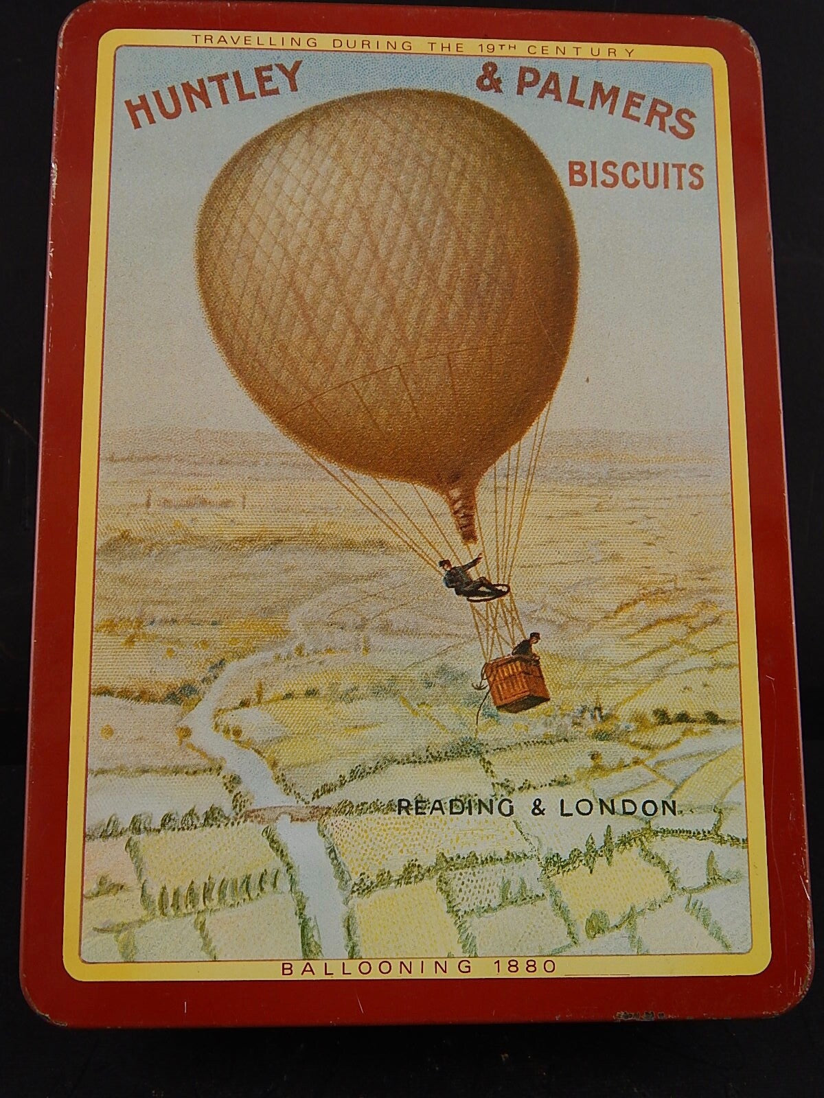 PUBBLICITARIO VINTAGE SCATOLA LATTA INGLESE BISCOTTI HUNTLEY & PALMERS BISCUITS