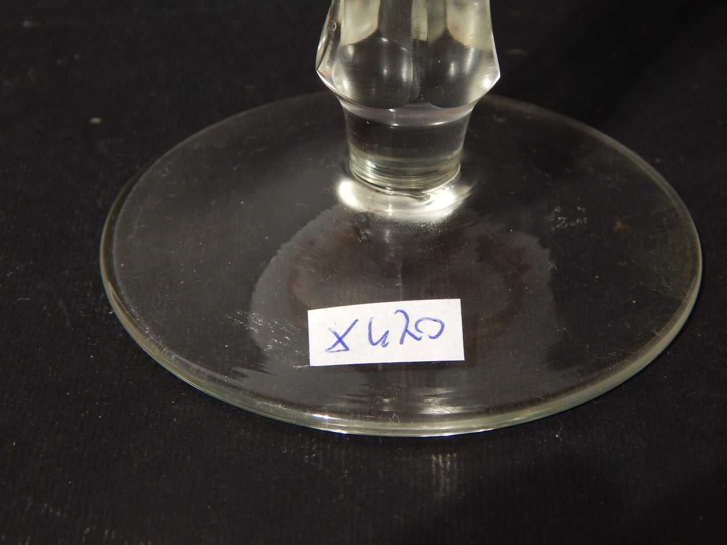 PREZIOSO ANTICO BICCHIERE CALICE CRISTALLO PESANTE BOEMIA MOLATO ROSSO RUBINO