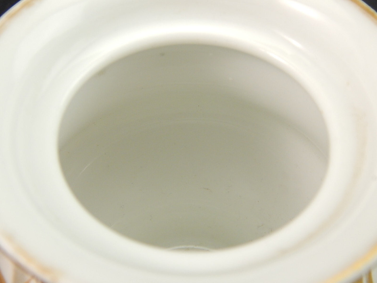 RARA ANTICA VEILLEUSE TEIERA E SCALDINO IMPERO NAPOLEONE III PORCELLANA PARIGI