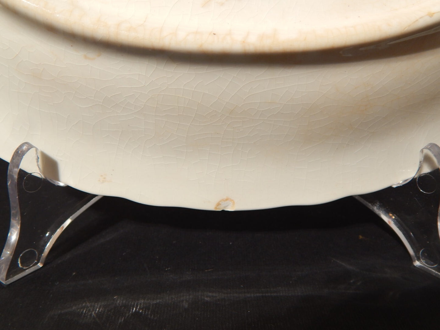 ANTICO VASSOIO RAVIERA SEMI PORCELLANA INGLESE W. R. MIDWINTER LANDSCAPE