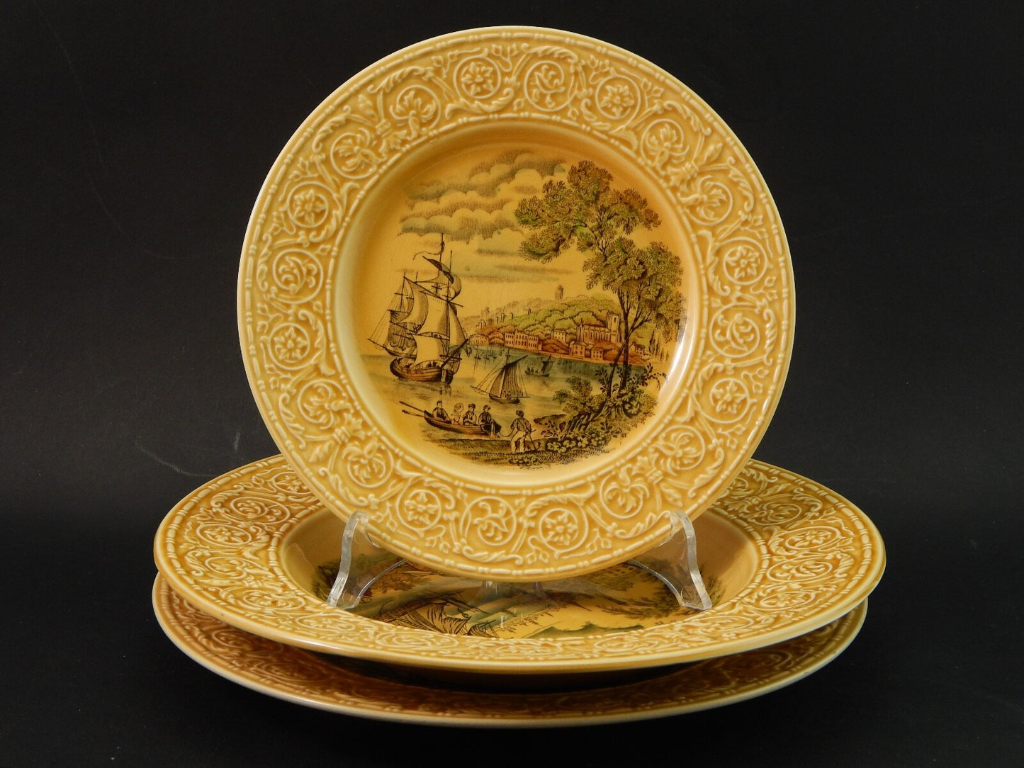 VINTAGE SERVIZIO 12 PIATTI ROYAL STAFFORDSHIRE CERAMICS ENGLAND SAFE HARBOUR