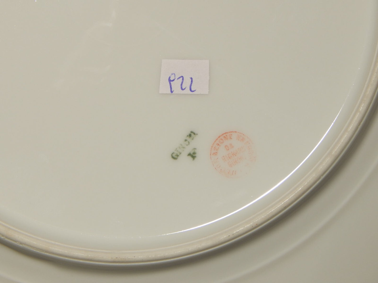 ANTICO SERVIZIO 14 PIATTI PORCELLANA GINORI LIBERTY DECORO ROSA E ORO DIFETTI