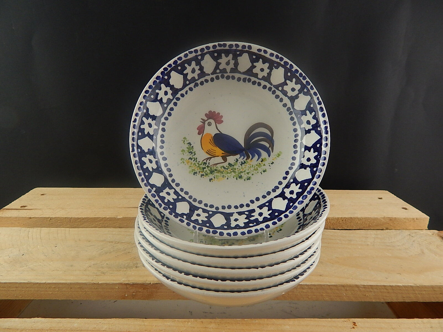 VINTAGE CIOTOLA GELATO CEREALI CERAMICA VEDOVA BESIO & FIGLIO MONDOVI' GALLO