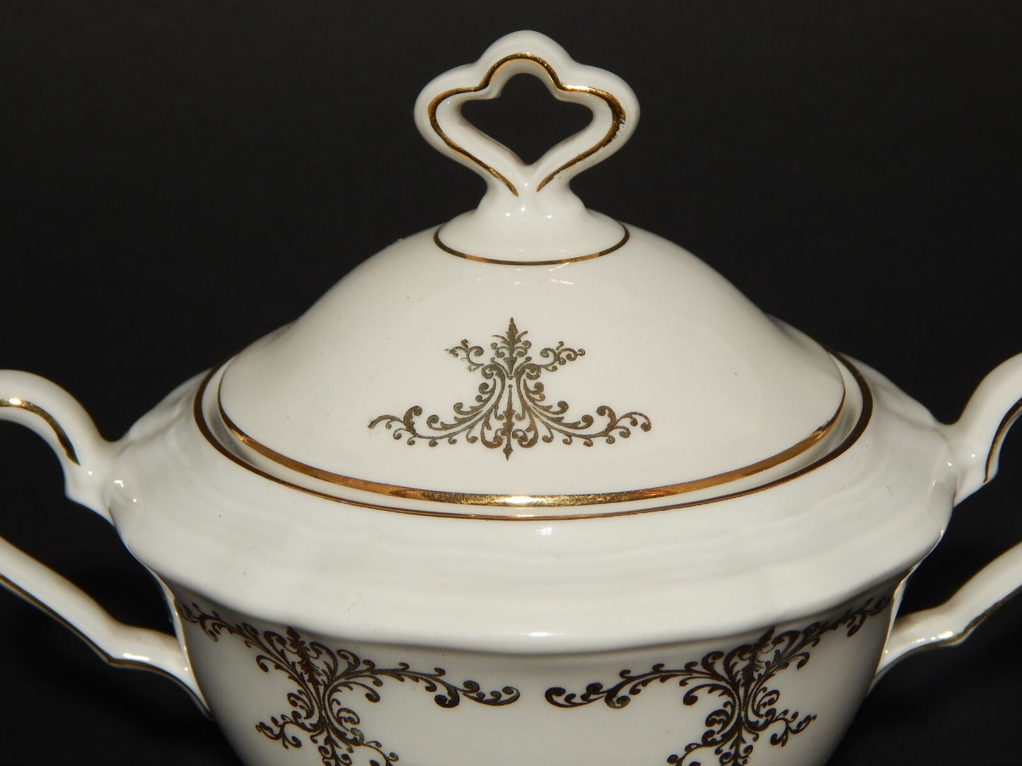 ANTICO SERVIZIO CAFFÈ PORCELLANA BIANCA ORO MARIE LUISE BAVARIA SELTMANN WEIDEN