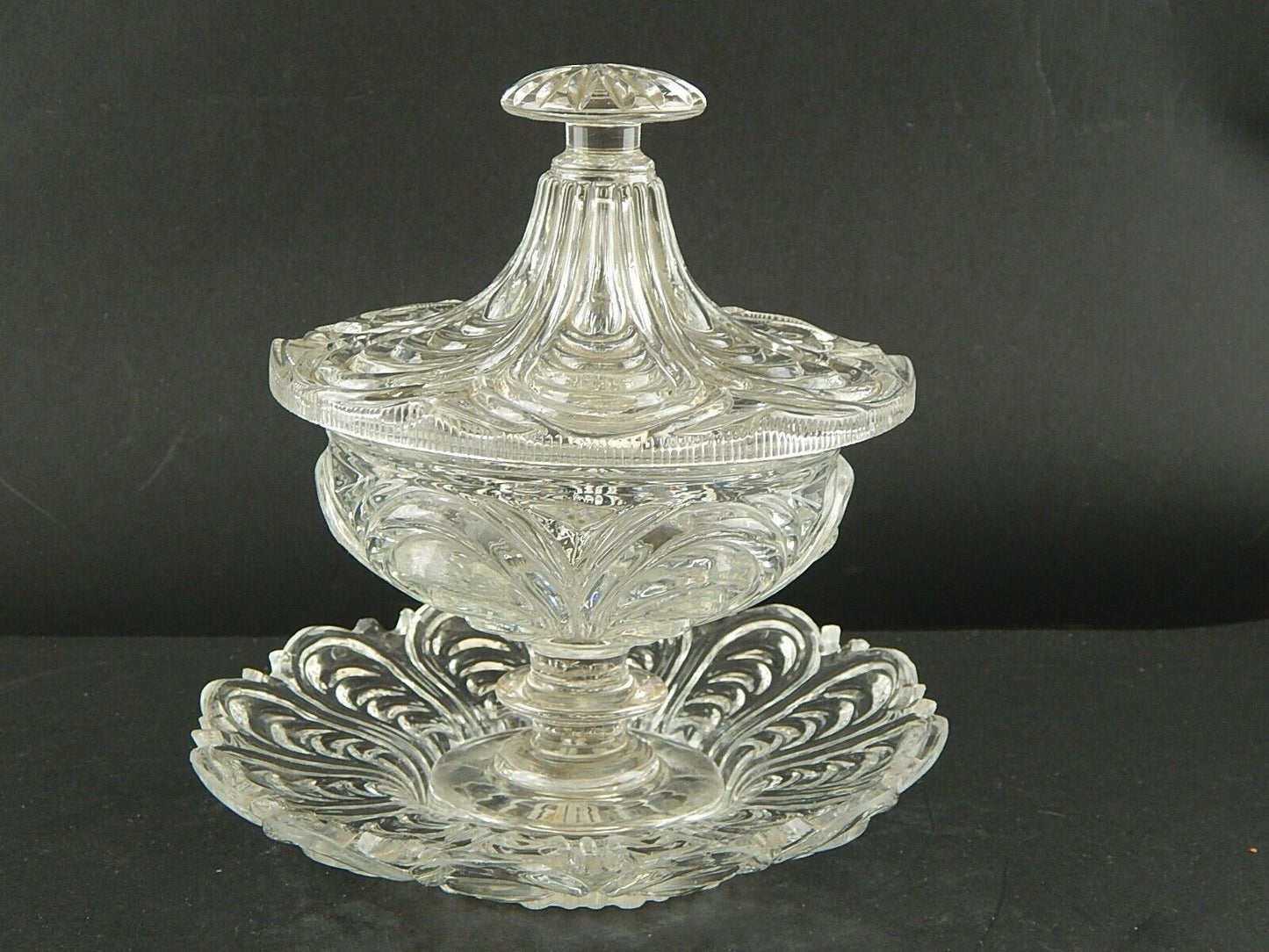 ANTICA PRIMO 800 ORIGINALE PREZIOSO PORTA BONBONS CENTROTAVOLA IN VETRO