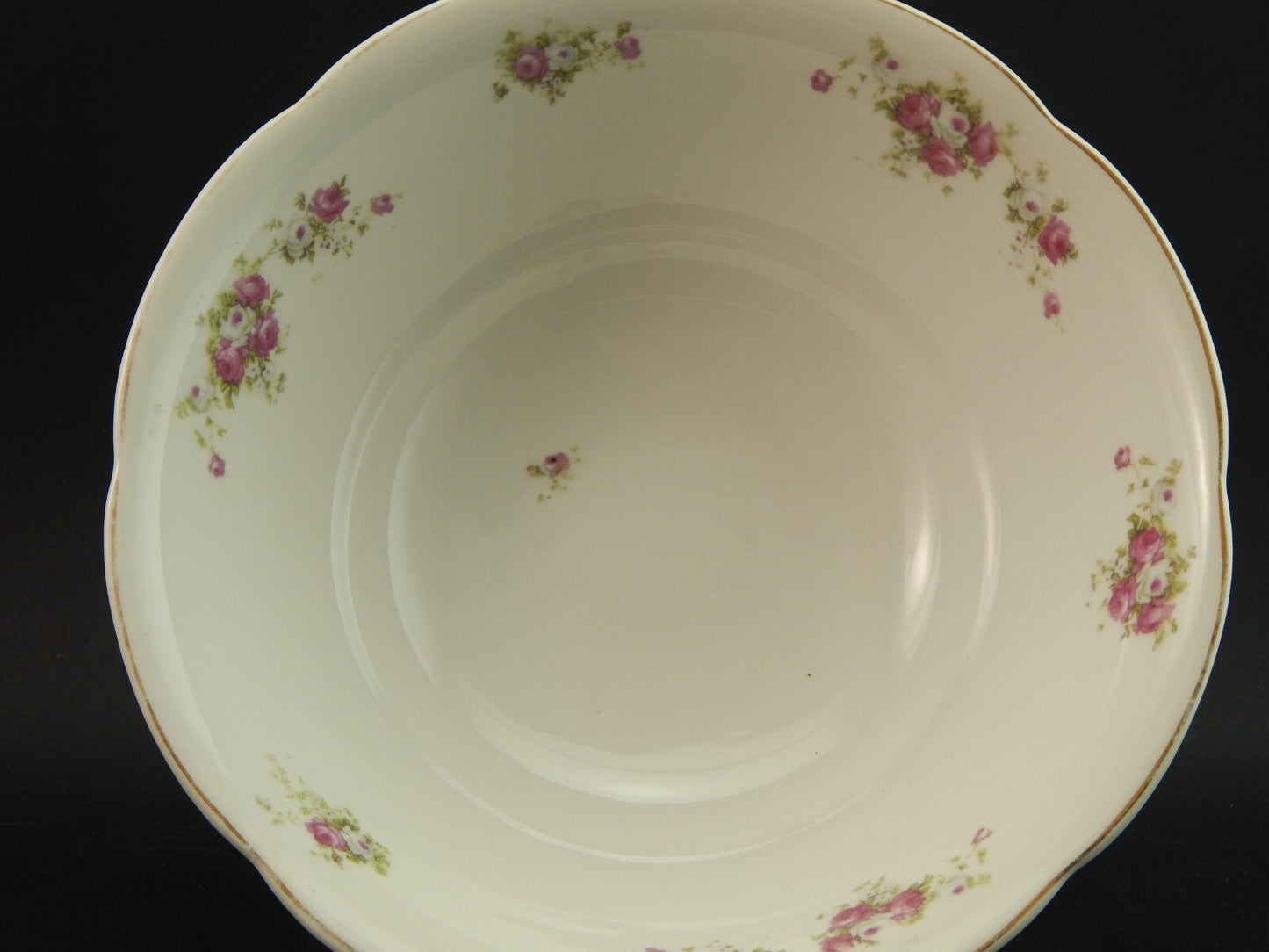 ANTICA LIMOGES FRUTTIERA CENTROTAVOLA PORCELLANA FINE 800 BOUQUET DI ROSE
