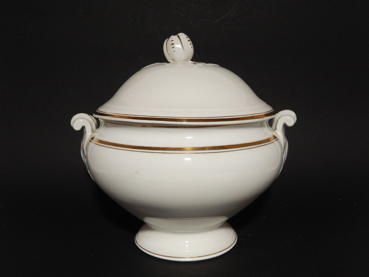 ANTICA PORCELLANA ZUPPIERA CENTROTAVOLA IMPERO CARL TIELSCH ALTWASSER FINE 800