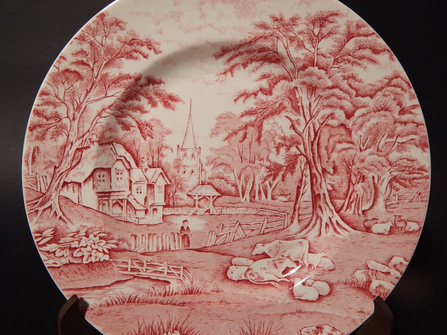 VINTAGE PIATTO SEMI PORCELLANA INGLESE MIDWINTER COLLEZIONE COUNTY MANOR