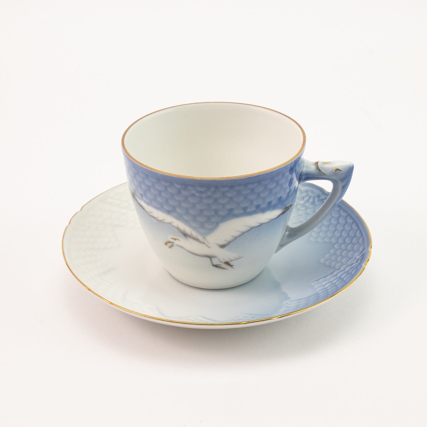 TAZZA CAFFE' PORCELLANA ORO ZECCHINO GABBIANI ROYAL COPENHAGEN BING&GRONDAHL 102