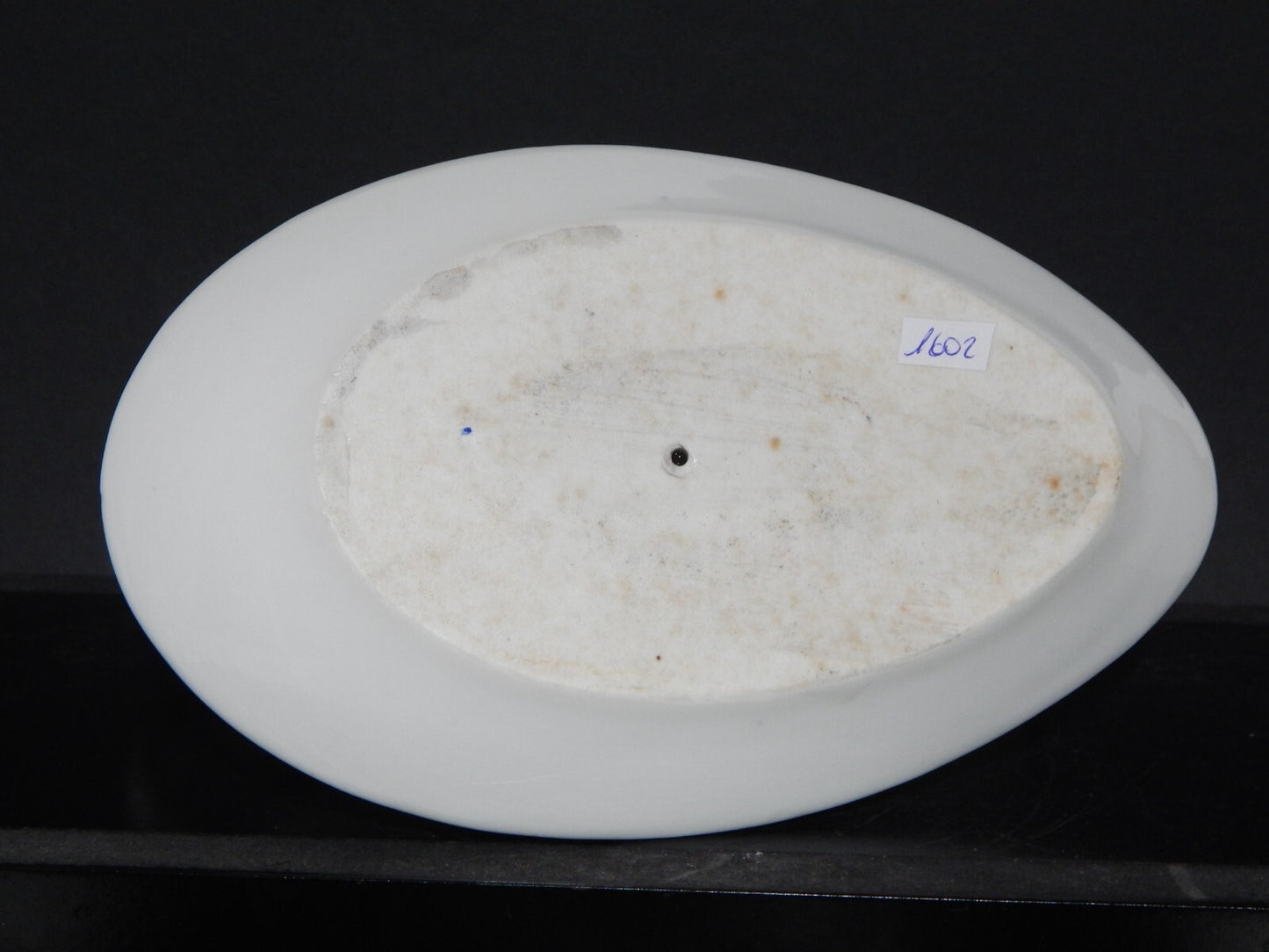 ANTICA SALSIERA CON CUCCHIAIO IMPERO PORCELLANA GINORI DOCCIA XIX SECOLO