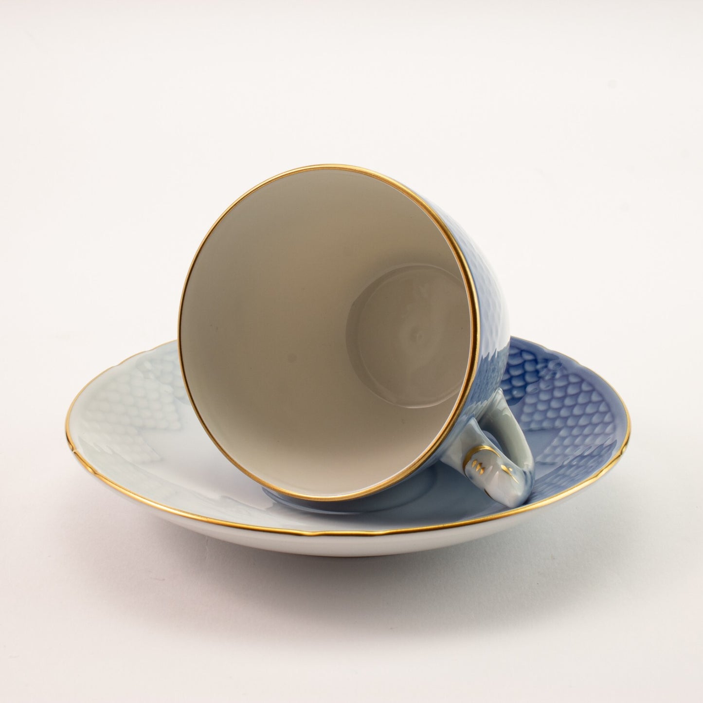 TAZZA DA CAFFE' IN PORCELLANA E ORO ZECCHINO GABBIANI ROYAL COPENHAGEN 072