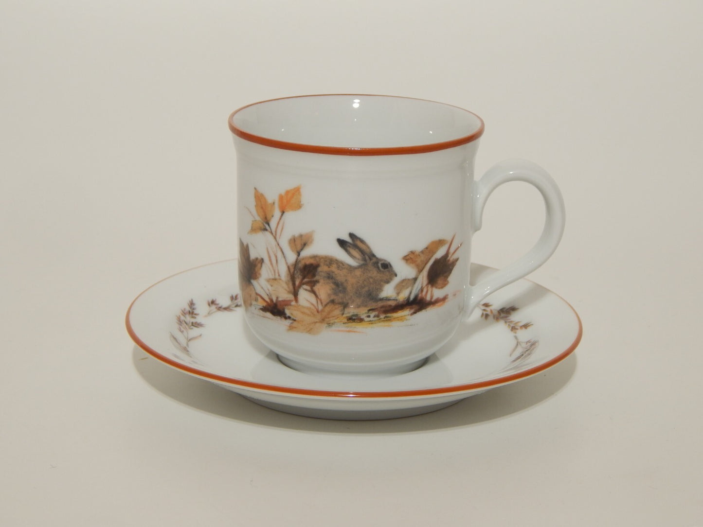 VINTAGE TAZZA DA TE' CAFFE' PORCELLANA SELTMANN WEIDEN MADS STAGE LEPRE CONIGLIO