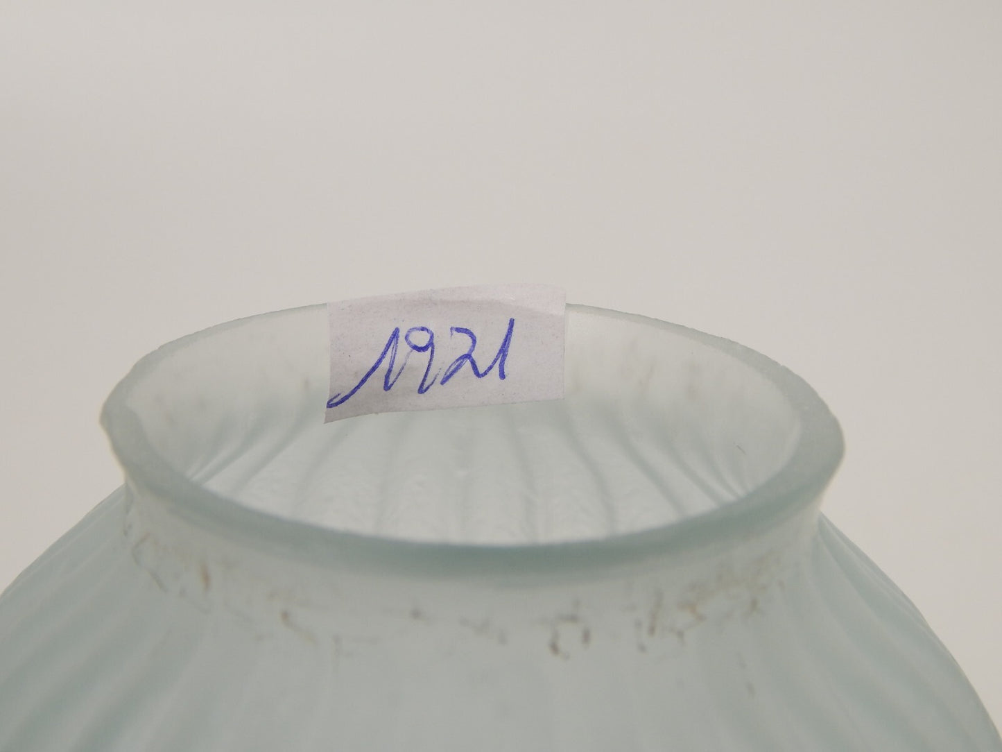 ANTICO EPOCA LIBERTY VETRO SOFFIATO PASTA VETRO PER APPLIQUE LAMPADA BLU