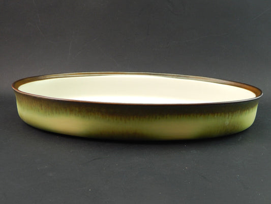 VINTAGE PORCELLANA MANCIOLI COLLEZIONE TUSCIA GRANDE TEGLIA PIROFILA