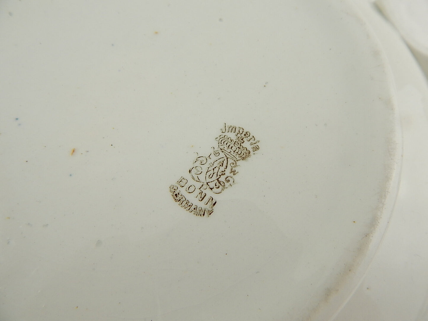 ANTICA IMPERIAL BONN GERMANY SECOLO XIX LEGUMIERA PORCELLANA CERAMICA COLLEZIONE