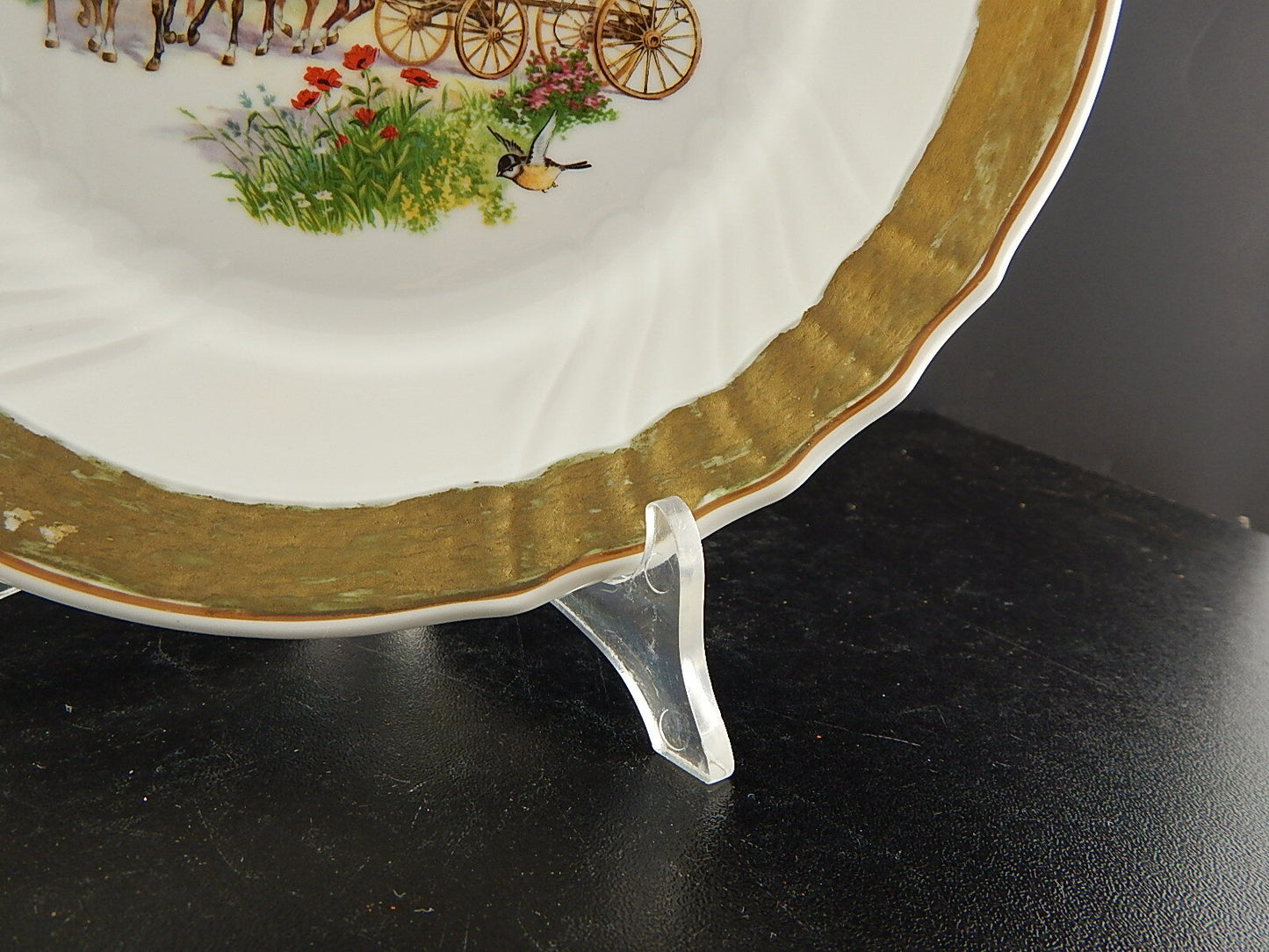 RICHARD GINORI PORCELLANA PIATTO VECCHIO GINORI COLLEZIONE CARROZZA CAVALLI #