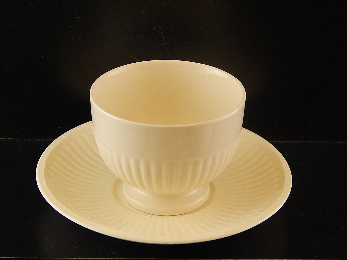 GEORGIANA RARA TAZZA COLAZIONE CERAMICA CREMA WEDGWOOD ETRURIA BARLASTON EDME