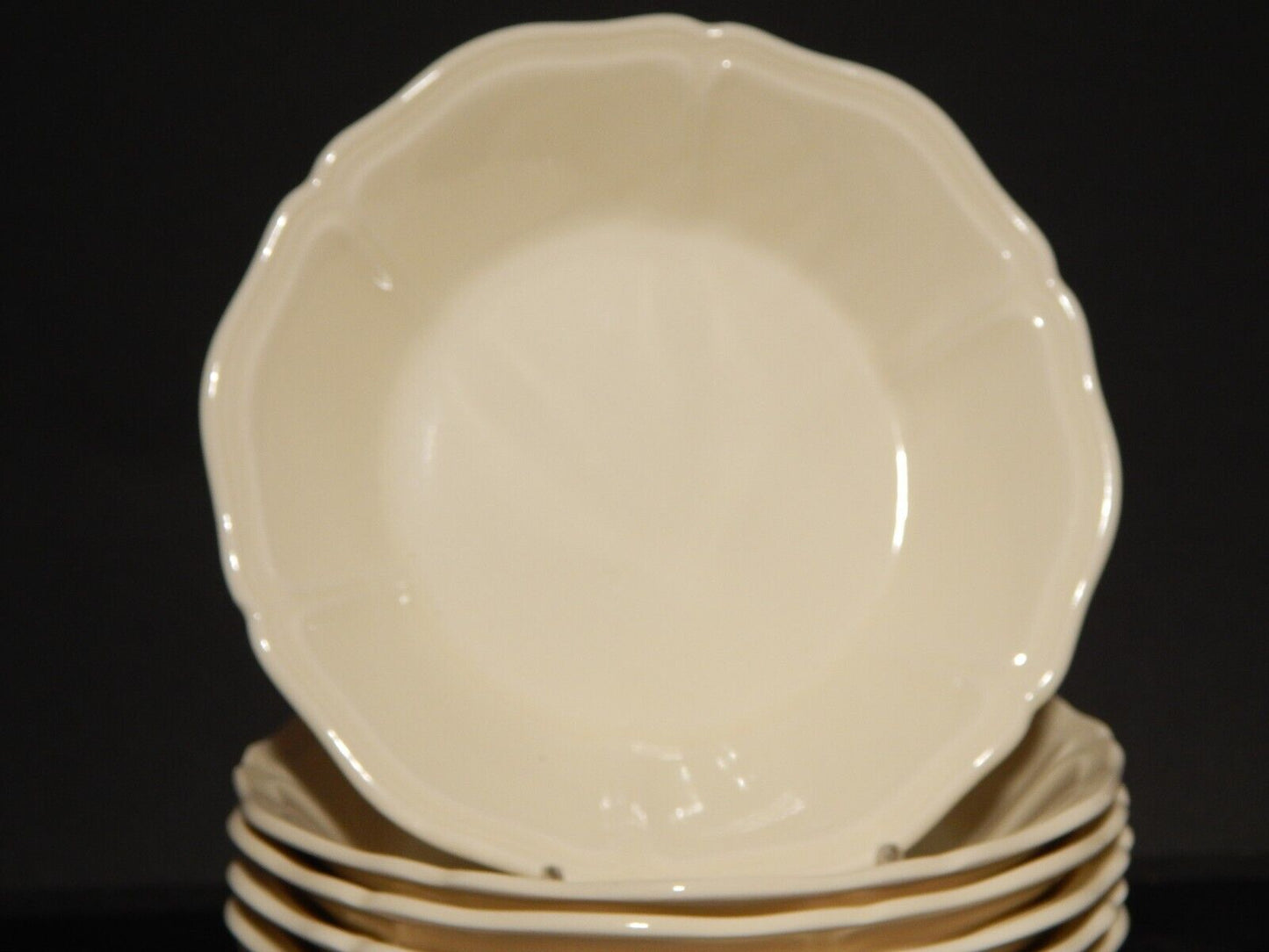 VINTAGE CERAMICA WEDGWOOD ETRURIA BARLASTON QUEENS SHAPE SET 6 CIOTOLE CM 13