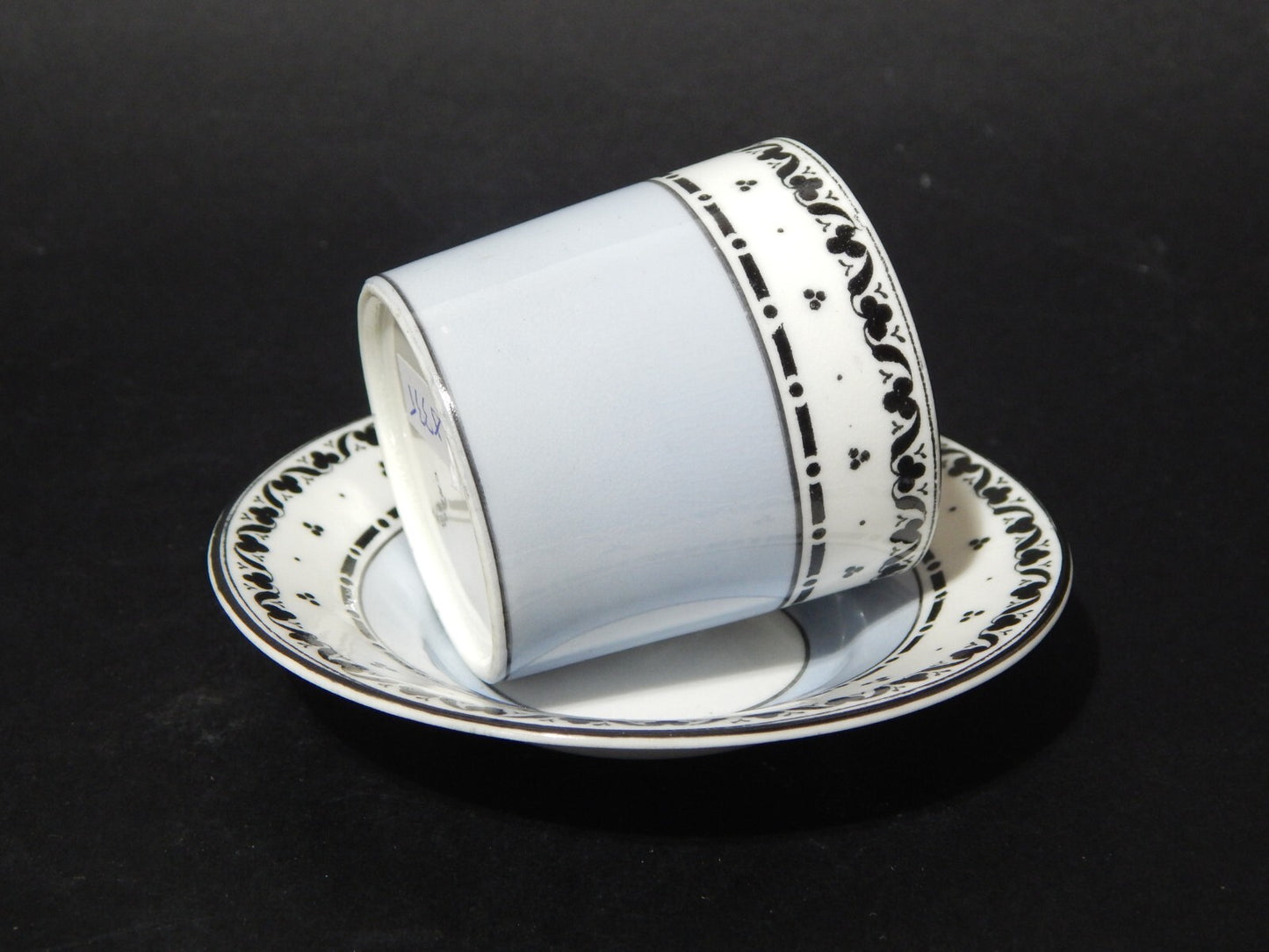 ANTICA RARA CRESCENT PERIODO EDOARDIANO TAZZINA FINE PORCELLANA INGLESE