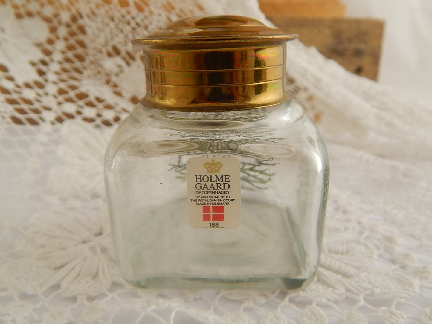 VINTAGE BOTTIGLIA VETRO SOFFIATO BARATTOLO SPEZIE O ERBE HOLMEGAARD DILD ANETO