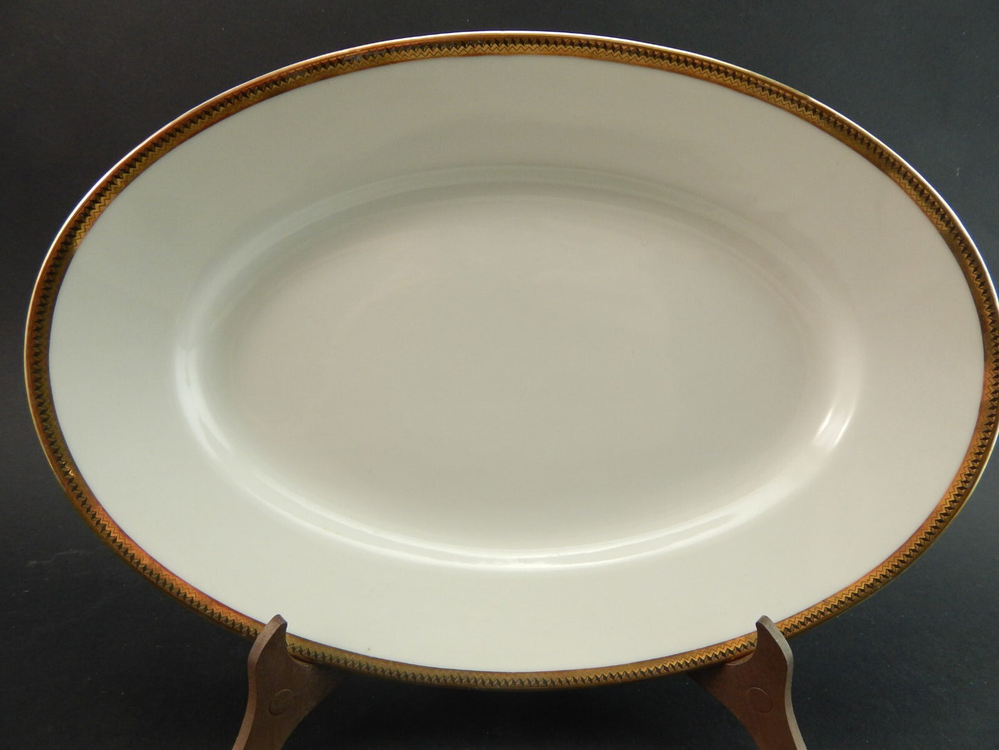 ANTICO PREZIOSO VASSOIO OVALE IMPERO PORCELLANA RICHARD GINORI DOCCIA DEL 1939 *