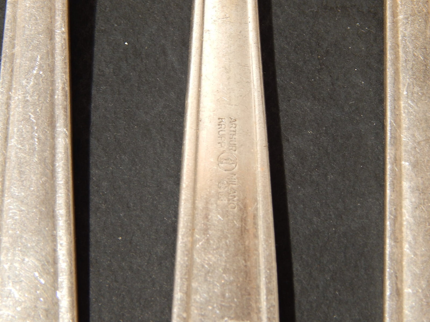 ANNI 50 ARTHUR KRUPP MILANO SET 12 POSATE PESCE ALPACCA ARGENTATE GIO' PONTI