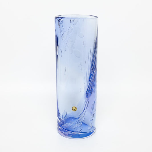 PREZIOSO VASO IN VETRO SOFFIATO DI MURANO FIRMATO DAL MAESTRO ELIO RAFFAELI