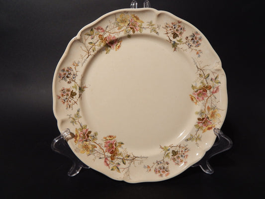 ANTICO RARO PIATTO CERAMICA VILLEROY&BOCH METTLACH DI FINE 1800 CM. 24,5