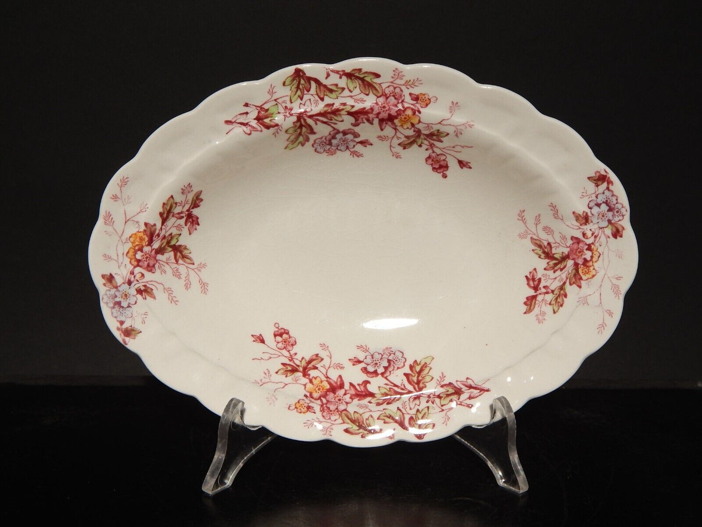 ANTICA RAVIERA VASSOIO PIATTO OVALE BOOTHS WASHINGTON SEMI-PORCELLANA INGLESE