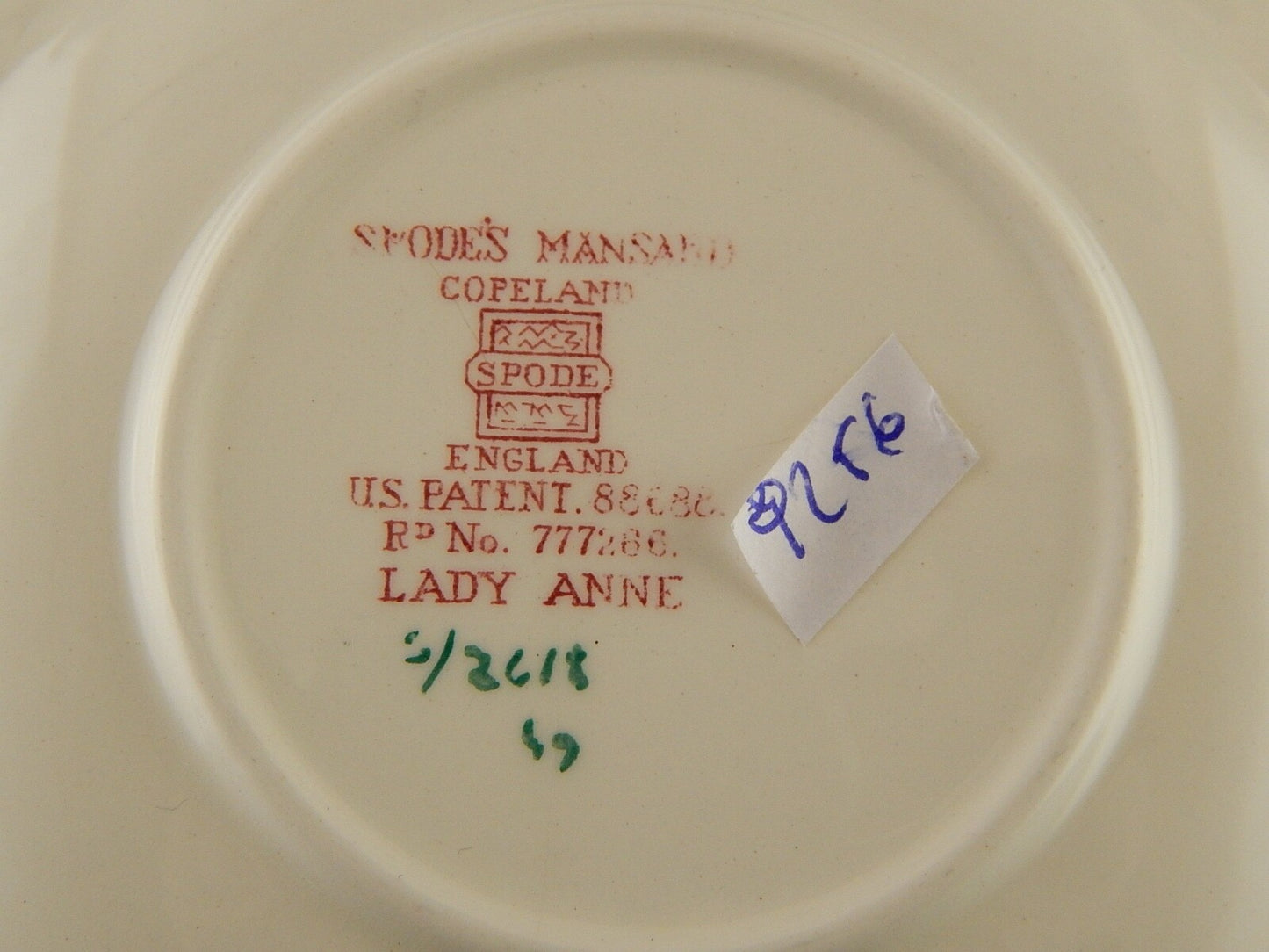 ANTICA TAZZA TE' INGLESE SEMI PORCELLANA COPELAND SPODE'S MANSARD LADY ANNE
