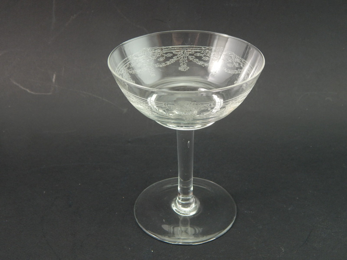 ANTICO LIBERTY SERVIZIO 20 CALICI VETRO SOFFIATO CRISTALLERIA VAL D'ELSA