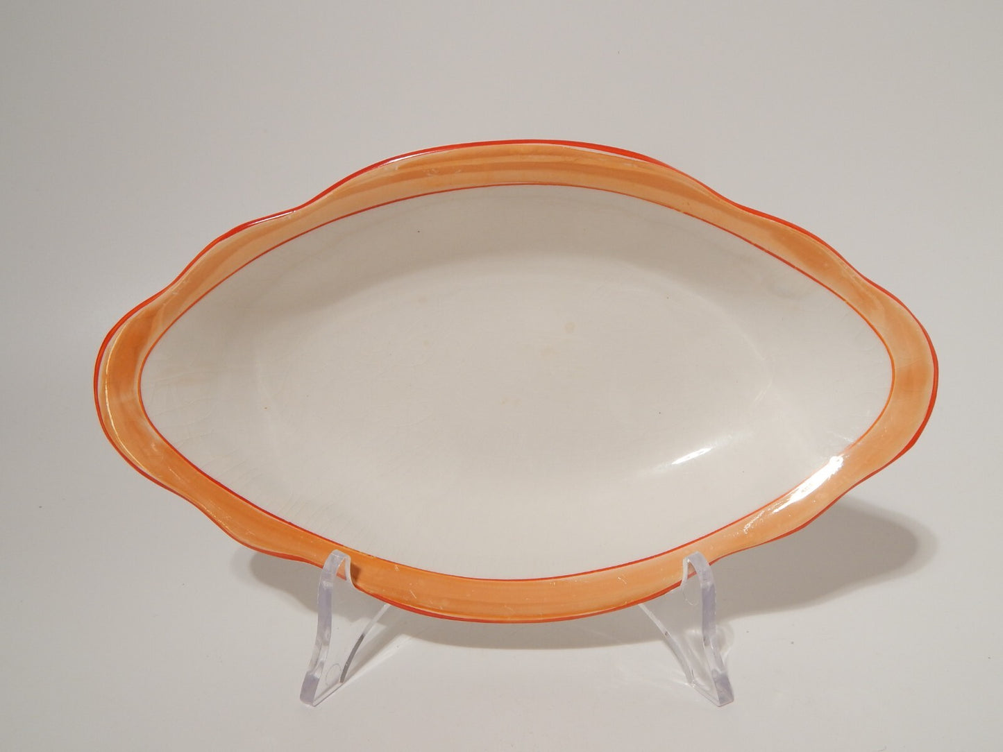 ANTICA ART DECO' RARA RAVIERA SOCIETÀ CERAMICA REVELLI LAVENO FASCIA ARANCIO