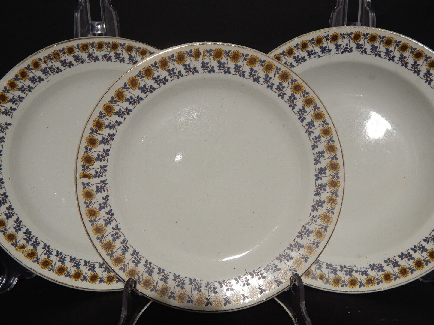 ANTICO RARO SERVIZIO TAVOLA 18 PIATTI S.C.I. CERAMICA ITALIANA LAVENO GIRASOLI