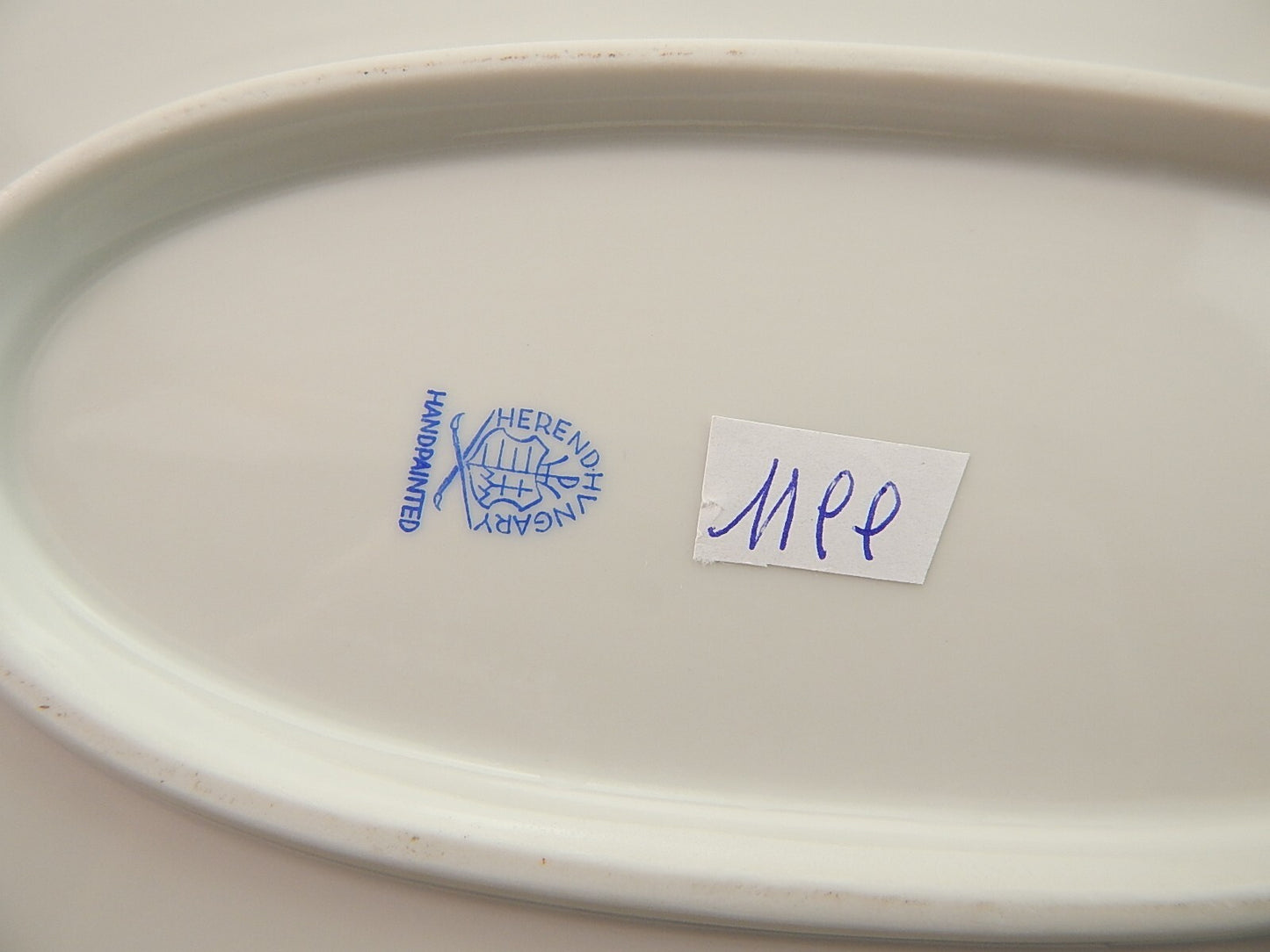 VASSOIO HEREND ANTICA ROSA DI VIENNA HUNGARY HANDPAINTED DIPINTO A MANO