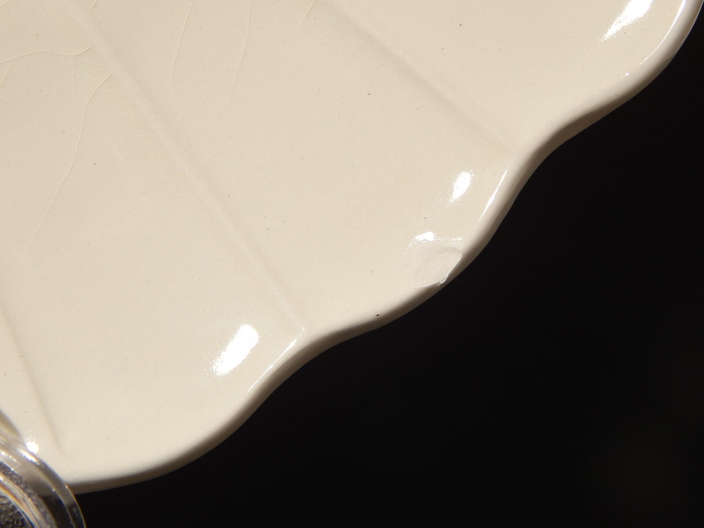 ANTICO GRANDE VASSOIO CERAMICA MYOTT SON STAFFORDSHIRE ENGLAND BANFF BIANCO BLU