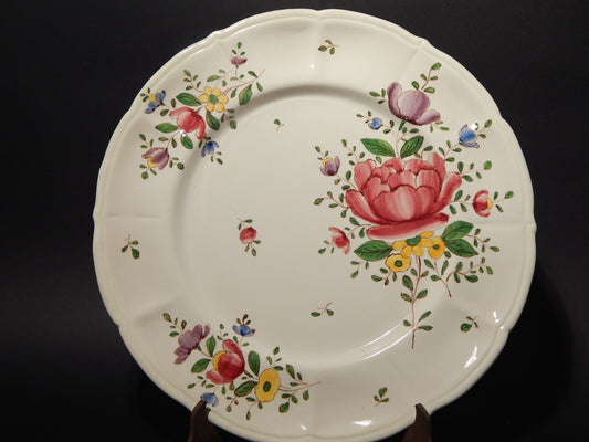 VINTAGE RARO VASSOIO MAIOLICA CERAMICA PAGANI VECCHIA LODI DIPINTO MANO