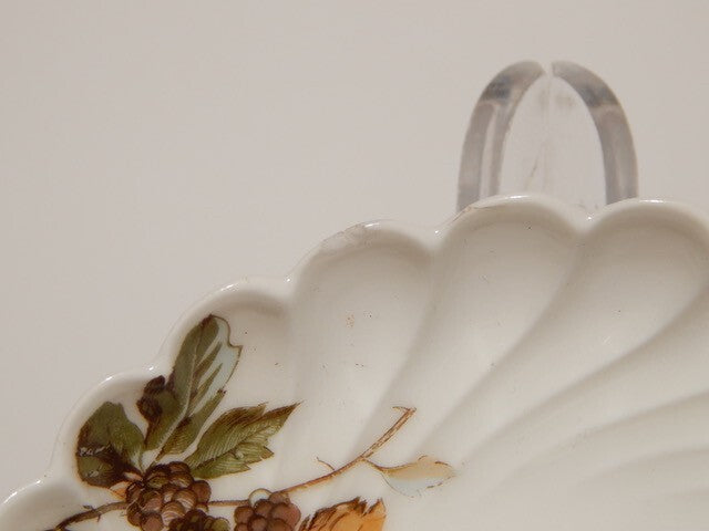 ANTICA ART NOUVEAU TAZZINA CAFFE' PORCELLANA HAVILAND & CO LIMOGES FIORI ROVO ¶¶