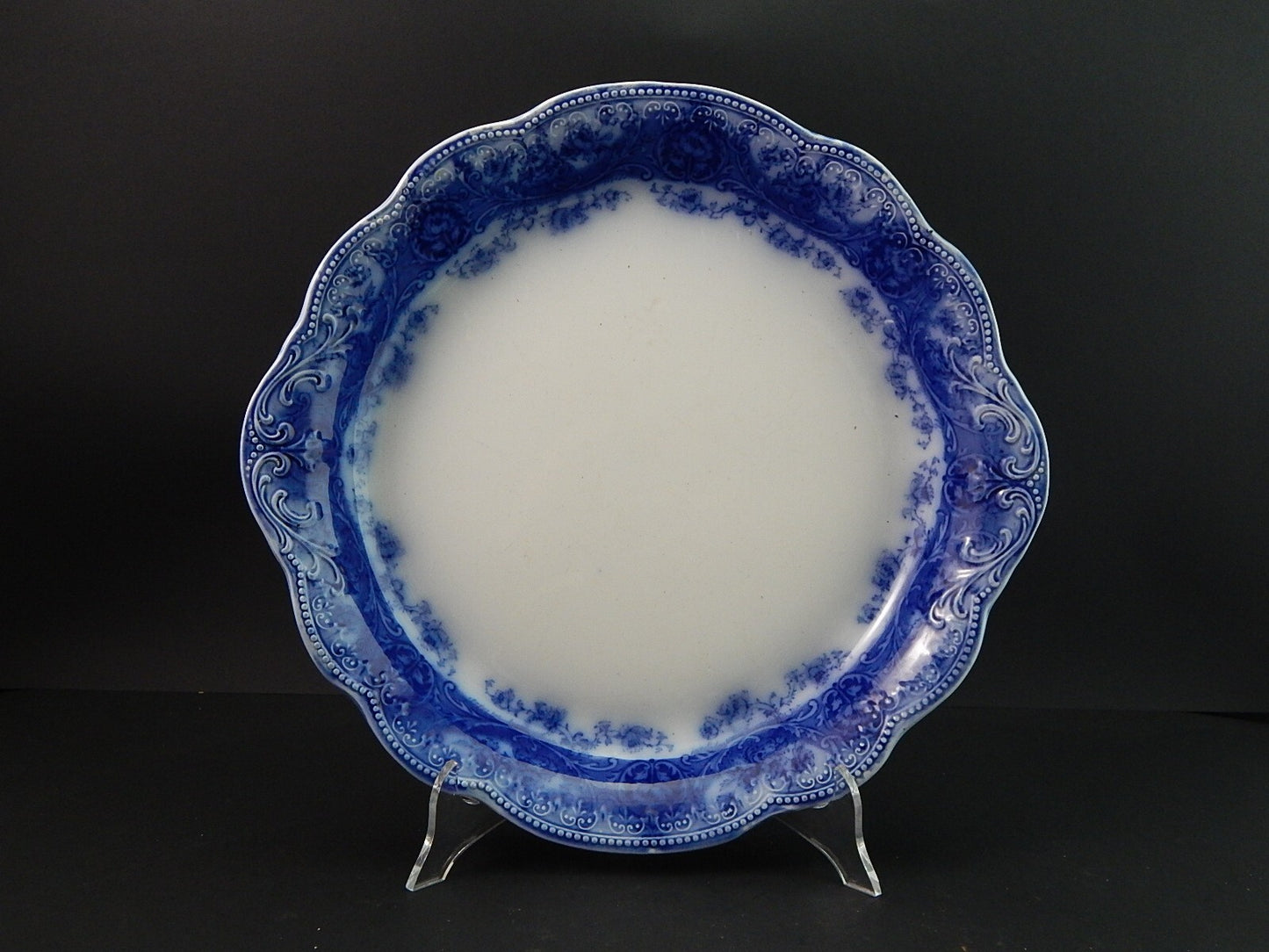 WEDGWOOD&CO ATALANTA ANTICO PREZIOSO VASSOIO ROTONDO SEMI-PORCELLANA DEL 1906