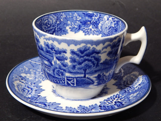 ANTICA TAZZA CERAMICA POTTERY ENOCH WOOD&SONS DECORO ENGLISH SCENERY X564