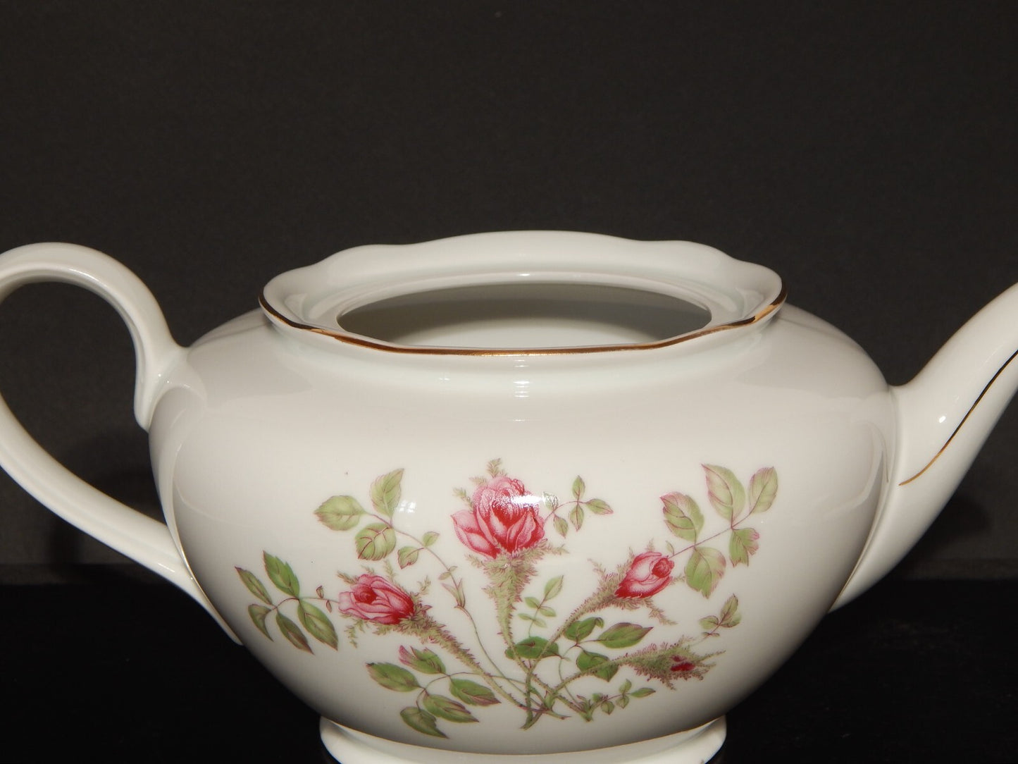 ANTICO SERVIZIO TÈ PORCELLANA BAVARIA OSCAR SCHALLER RHEINPFALZ ROSA CANINA